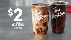 Iced coffee is simply brewed coffee with ice. Tim Hortons Cold Brew Tv Commercial Afternoon Pick Me Up Ispot Tv