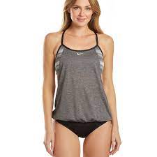 Nike Swim Nike Texture Stripe Layered Tankini Top Xxl Poshmark