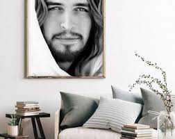 Impresión de retrato de Jesucristo, pintura de Jesús, retrato de Jesús,  imagen de Jesús, arte cristiano, imagen de Jesucristo LDS, arte LDS, regalo  ...