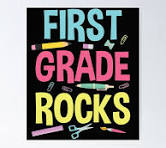 First Grade Rocks for 1st Grade Teachers Poster