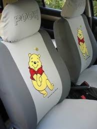 Amazon Com 6pcs Winnie The Pooh Universal Car Seat Cover Gray With Free Gift Of Non Slip Das Winnie The Pooh Bedding Winnie The Pooh Friends Winnie The Pooh