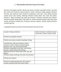 Teks laporan hasil observasi hewan. É–É¨ ÊaÕ¡aÉ® ÊÖ… Brainly Co Id