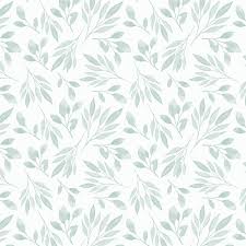 1/12 Mint Watercolor Branches Dollhouse Wallpaper Miniature 1:12 Printable  Download 8.5 X 11" and 11 X 17" Sheets