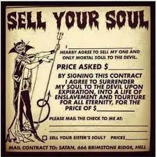 A Contract With Satan Soul Contract Things To Sell Satan