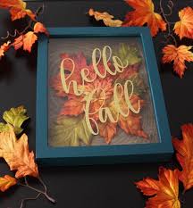 Fall Shadowbox Fall Decor Handmade Fall Thanksgiving Decor Fall Decor Diy Fall Halloween Decor