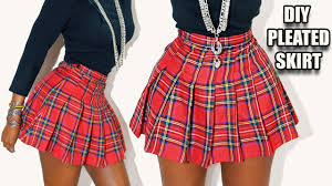 Ruffle your bustle (girls) 16. Diy Pleated Mini Skirt Brandy Melville Inspired Youtube