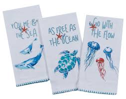 Relax, unwind, enjoy embroidery and 95% cotton 5%. Sea Turtle Nautical Kitchen Dish Towels Embroidered Beach House Set Of 2 Towels Dishcloths Home Garden Worldenergy Ae