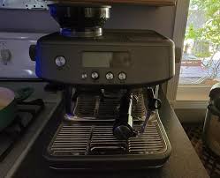 The breville barista express (bes870) 1700w coffee machine gives you cafe quality coffee just the way you like it all in the comfort of your own home. The Barista Pro Espresso Machine Breville