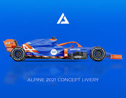 The livery presented today is the first evocation of the alpine f1 team's new identity, said alpine design director antony villain. Alpine F1 Livery Projects Photos Videos Logos Illustrations And Branding On Behance