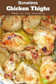Healthy Chicken Thighs A One Pot Recipe Chicken Thigh Recipes Boneless Chicken Thigh Recipes Good Healthy Recipes