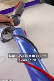 So, if you want it to work again, press the button at the bottom, near the cleaning head. Australian Mum Of Two Chantel Mila Reveals How You Can Clean A Dyson Vacuum With A 20c Coin Newscolony