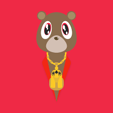 Kanye West My Beautiful Dark Twisted Fantasy Album Cover Original Kanye Bear Yeezy Beautiful Dark Twisted Fantasy Kanye West Bear Kanye West Painting