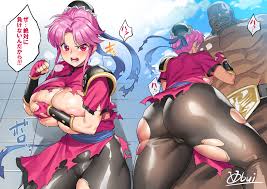 obui dragon quest maam areola armor asian clothes ass bodysuit breast hold  breasts cameltoe nipple slip no bra torn clothes | 881520 | yande.re