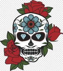 Floral skull embroidery pattern custom size with the following size, colors, stitches, trims, stop. Skeleton Flower Png Images Pngegg