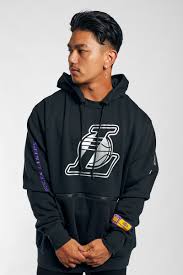 Men's fanatics branded gray los angeles lakers rally on pullover hoodie with face covering. Nike Los Angeles Lakers Courtside Hoodie In Black Stateside Sports