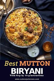 Best Mutton Biryani Recipe Step By Step Cubes N Juliennes Recipe Lamb Biryani Recipes Best Mutton Biryani Recipe Biryani Recipe