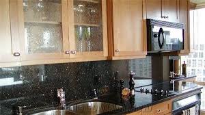 polished black galaxy granite kitchen