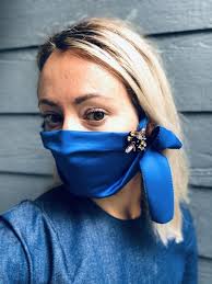 Designer Face Mask For Woman Thinking Of You Self Care Christmas Gift Personalize Gift Esendy In 2020 Diy Face Mask Fashion Face Mask Face Mask