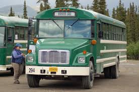 Denali national park offers a wild, incredible, and rugged environment to discover every season throughout the year. Eielson Shuttle Bus In Denali National Park Alaska