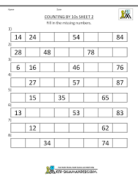 Free math worksheets for grade 1. 1st Grade Math Worksheets Counting By 1s 5s And 10s
