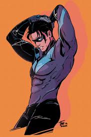 DICK GRAYSON DAILY — falldogs: a sexy Nightwing collab i did with my...