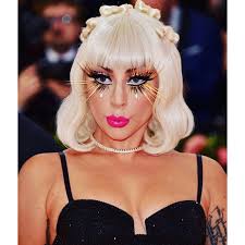 Along with recreating the ama's red carpet solely for her instagram (we aspire to be this level of extra). Lady Gaga S 2019 Met Gala Look Platinum Bob Hair Bows Behindthechair Com