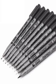 Fine Point Lineart Pen Draw Manga Pen Anime Pen Drawing Manga Etsy Drawing Supplies Manga Pens Pen