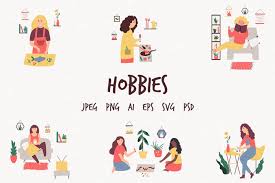 Schedules the animation to play relative to its old start. Hobbies Set Of Illustrations With People 898469 Characters Design Bundles
