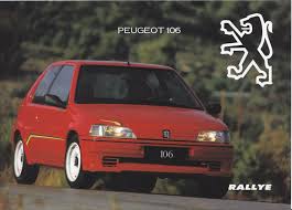 Peugeot 106 Rallye 6 Page Brochure 1994 French Belgium Voiture Peugeot Peugeot 106 Rallye