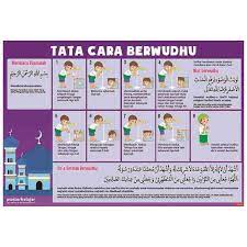 Untuk lebih datailnya, berikut tata cara ziarah kubur dan bacaannya yang perlu dipahami dan dilakukan dengan benar setelah berwudhu, dilanjutkan dengan mengucapkan salam ketika memasuki area kubur. Poster Tata Cara Wudhu Untuk Belajar Anak Paud Tk Sd Tipe 05 Shopee Indonesia