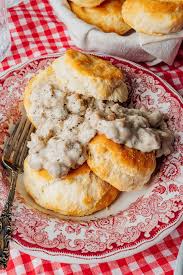 Image result for sausage gravy biscuits