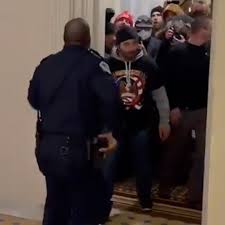 Eugene goodman, the capitol police officer who lured rioters away from the senate chamber, was given a special welcome at the inauguration. Eugene Goodman Video Capitol Officer Praised For Drawing Mob Away