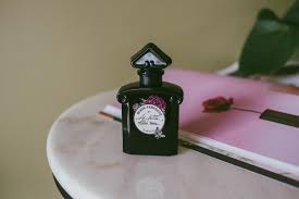 Additional notes include almond, leather, black tea. Fragrance Files Guerlain La Petite Robe Noire Black Perfecto Together Journal Beauty