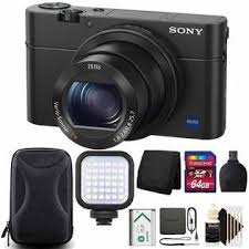 It is one of a pair of cameras launched together by sony that use their new stacked cmos sensor. Sny Rx100 Iv 4 Dscrx100m4 B Sony Cyber Shot Dsc Rx100 Iv M4 20 1mp Digital Camera 4k Video Black W 64gb Kit