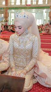 Pin Oleh Ramazah Razvi Di Hijab Bride Pengantin Wanita Gaun Pengantin Sederhana Pakaian Perkawinan