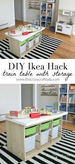 An Ikea Hack Train Activity Table Craft Tables With Storage Craft Table Ikea Ikea Hack