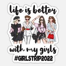 Mädelsurlaub Mädels-Trip 2022 Mädels-Wochenende' Sticker | Spreadshirt