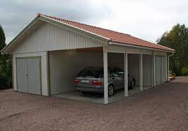 Garagebilder Dubbelgarage Garage Med Loft Garage Med Carport Lundqvist Travaru Carport Loft Garage