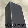 Eda plastiques jardinière volcania pot carré, gris anthracite. 1