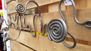Handmade Welded Artistic Metal Coat Rack Hat Rack Storage Rack Etsy Metal Coat Rack Coat Rack Handmade