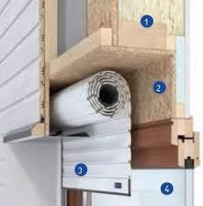 Coffre De Volet Roulant Intzgrz Dans Ossature Bois Ossature Bois Coffre En Bois Maison Ossature Bois