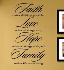 An original word art design made by me. Faith Makes All Things Possible Love Makes All Things Easy Hope Makes All Things Work And