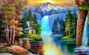 Mahalaxmi art nature hd wallpaper(satin / 36+ green silk wallpaper on wallpapersafari : Nature Paintings Search Result At Paintingvalley Com