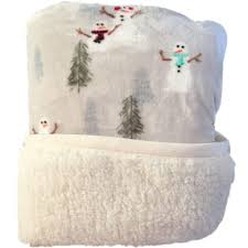 Cuddl duds cozy soft plush to faux fur throw $19.99 (regularly $49.99) use promo code shop20 (20% off) final cost $15.99! Cuddle Duds Light Gray Snowman Sherpa Fleece Micro Plush Throw Blanket Walmart Com Walmart Com
