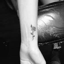 Horizontal Three Around The Wrist Mom Top Dad And Father Sides Rose Tattoos On Wrist Rose Tattoos For Women Tattoos