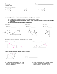 We did not find results for: Geometry Name Chapter 7 Test