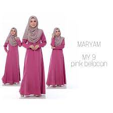 Nada pink dan biru bisa mencerahkan semua desain. Xs 5xl Jubah Raya Sedondon Pink Belacan Plussize Umrah Haji Shopee Singapore