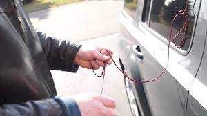Illustration of string method to unlock a car. How To Unlock Your Car With String 8 Steps With Pictures