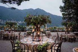 Outdoor Wedding Reception At Villa Pizzo On Lake Como Italy Wedding Wedding Venues Italy Outdoor Wedding