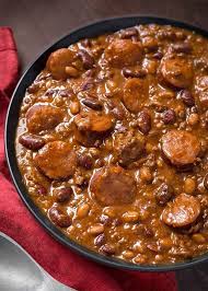 Then place the whole slices of bacon on the top of the pork and beans in the crockpot. Instant Pot Cowboy Beans Simply Happy Foodie